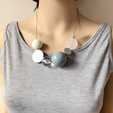 Statement Collar Wooden Ball Necklace Sweet Charm Choker