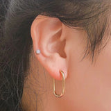 Statement Stainless Steel Hoop Earrings for Women