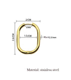 Statement Stainless Steel Hoop Earrings for Women
