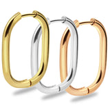 Statement Stainless Steel Hoop Earrings for Women