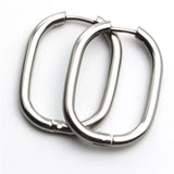 Statement Stainless Steel Hoop Earrings for Women