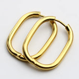 Statement Stainless Steel Hoop Earrings for Women