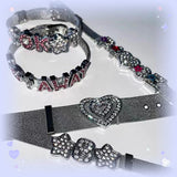 Y2k Charm Bracelet Heart Letter Accessories Steampunk Bangles Women Jewelry
