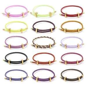 Adjustable Steel Wire Rope Bracelet Couple Jewelry