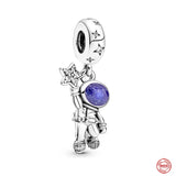 Sterling Silver Galaxy Series Stars Pendant