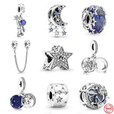 Sterling Silver Galaxy Series Stars Pendant