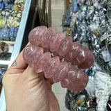 Strawberry Quartz Stone Bracelet