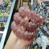Strawberry Quartz Stone Bracelet
