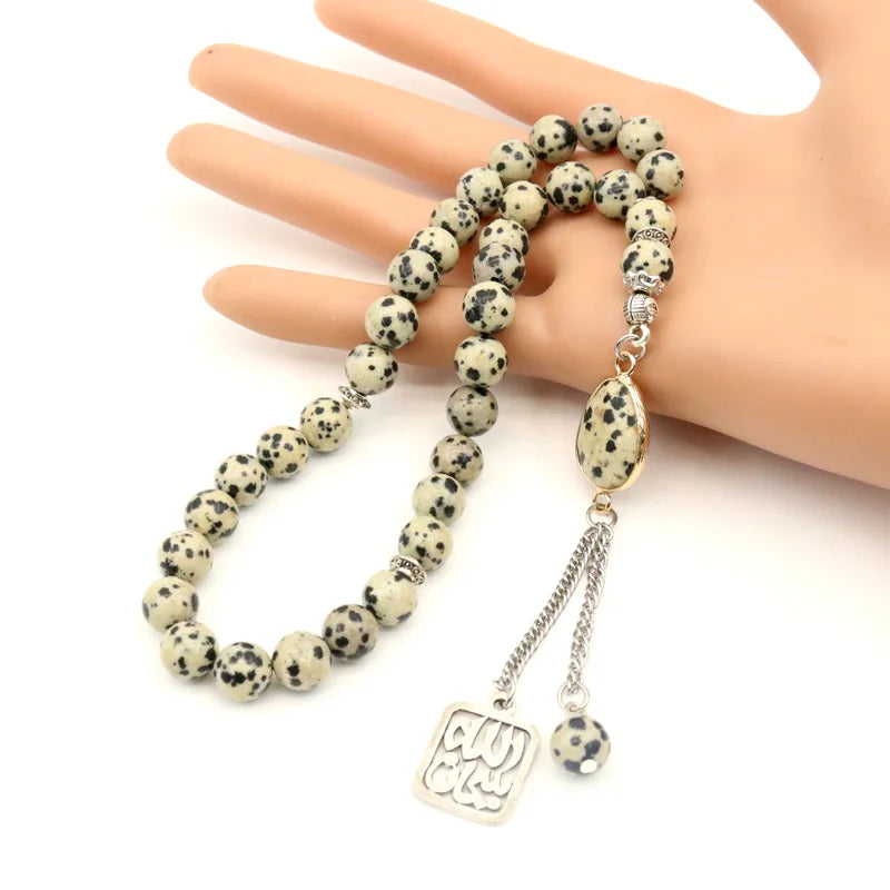 Stone Tasbih Bead Bracelet 33 66 99 Muslim Box Necklace Pendant Jewelry Gift