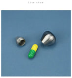 Pure Titanium Water Drop Pendant Small Medicine Bottle