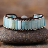 Boho Leather Wrap Bracelet Beaded Chain Cuff Bangle Bohemia Jewelry