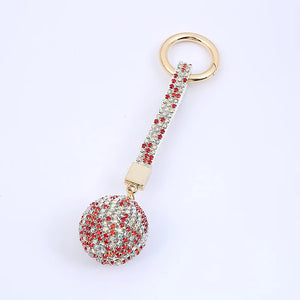 Strass Rhinestone High Leather Keychain Charm For Women