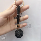 Strass Rhinestone High Leather Keychain Charm For Women