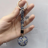 Strass Rhinestone High Leather Keychain Charm For Women