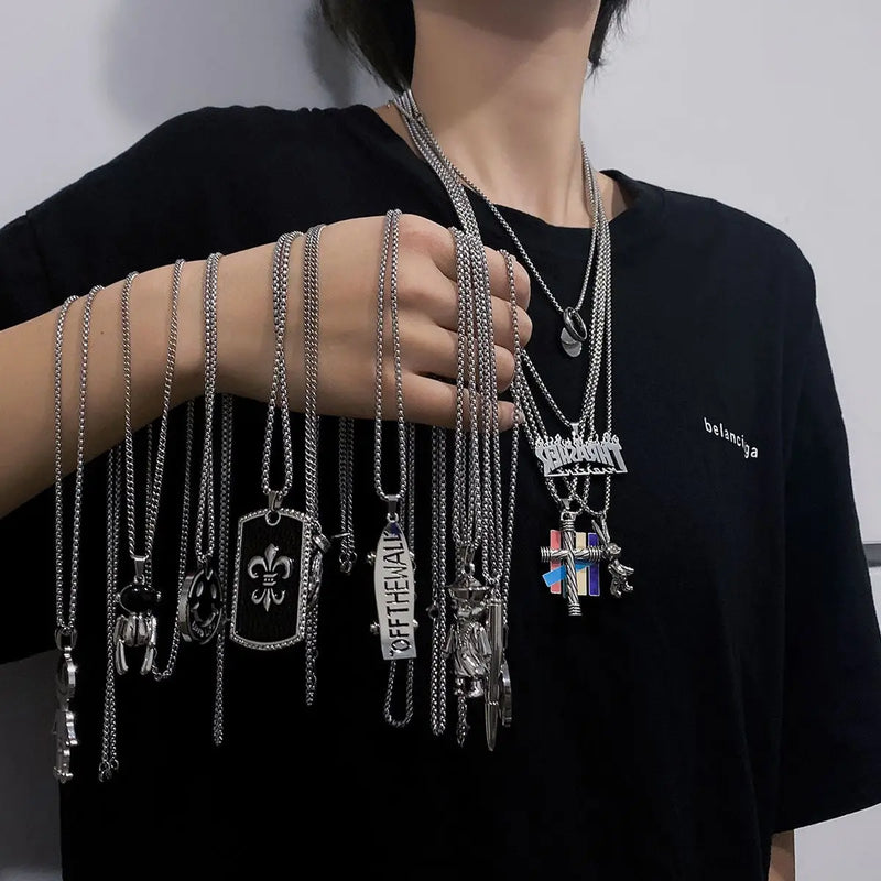 Retro Alloy Pendant Sweater Chain Jewelry for Women