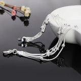 925 Sterling Silver 5-Line Bead Bracelet for Women Fine Jewelry