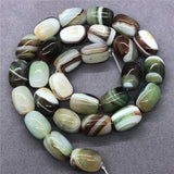 Stripe Malachite Bucket Beads Natural Loose Stone Diy for Jewelry