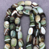 Stripe Malachite Bucket Beads Natural Loose Stone Diy for Jewelry