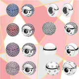 925 Silver Bracelet with Crystal Ball Clip, DIY Accessory Gift