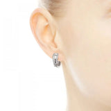 925 Sterling Silver Rose Zircon Earrings - Fashion Jewelry for Girls