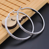 Stainless Steel Smooth Circle Hoop Earrings for Women