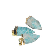 Natural Amazonite Bullet Stone Pendant for Diy Jewelry