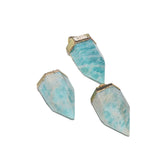 Natural Amazonite Bullet Stone Pendant for Diy Jewelry