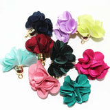 27mm Flower Tassel Charms for DIY Jewelry 50pcs