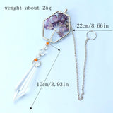 3Pcs Amethyst Macadam Crystal Tree of Life Pendant