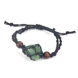 3Pcs Red Agates Stone Beads Healing Bracelet Set with Holder