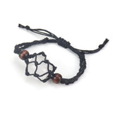 3Pcs Red Agates Stone Beads Healing Bracelet Set with Holder