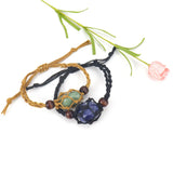 3Pcs Red Agates Stone Beads Healing Bracelet Set with Holder
