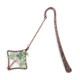 Natural Agates Gravel Crystal 7Chakra Tree of Life Bookmark