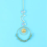 3Pcs Sun Catcher Sun Gravel Amethysts Crystal Stone Pendant