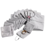 Gray Microfiber Envelope Pouch 1pc