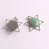 6Pcs Natural Opal Tiger Eyes Crystal Quartz Healing Reiki Amulet