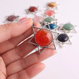 6Pcs Natural Opal Tiger Eyes Crystal Quartz Healing Reiki Amulet