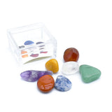 7Pcs Natural Crystal Jade Mini Stone Set Amethyst Green Aventurine Agate