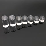 7pcs Round Clear Acrylic Ring Clip Jewelry Display Stand Rack