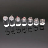 7pcs Round Clear Acrylic Ring Clip Jewelry Display Stand Rack