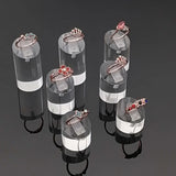 7pcs Round Clear Acrylic Ring Clip Jewelry Display Stand Rack