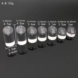 7pcs Round Clear Acrylic Ring Clip Jewelry Display Stand Rack