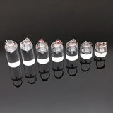 7pcs Round Clear Acrylic Ring Clip Jewelry Display Stand Rack