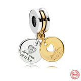 925 Silver Bee Pendant Sunflower Charm Bead for Bracelet DIY