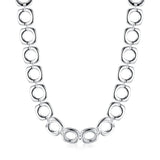 925 Silver 20-Inch Square Round Chain Necklace