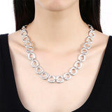 925 Silver 20-Inch Square Round Chain Necklace