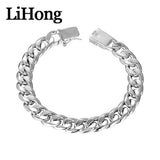 925 Silver Bracelet 10mm Chain for Men & Women
