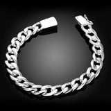 925 Silver Bracelet 10mm Chain for Men & Women