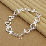 925 Silver Heart Language Bracelet For Literati Charm Gift