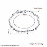 925 Silver Drop Bracelet Women's Jewelry Gift